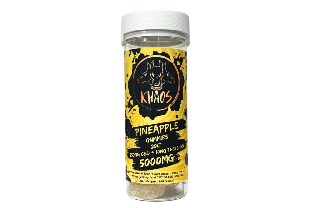 Khaos THC gummy Pineapple